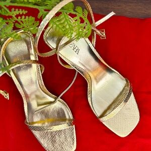 Zara ankle strap sandals